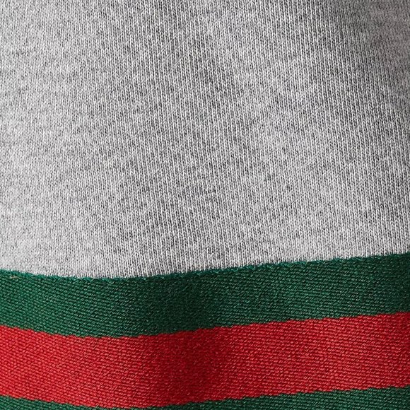 Gucci Gray Sweatshirt with Gucci Logo and Web NEW WITH TAGS - Picture 4 of 5